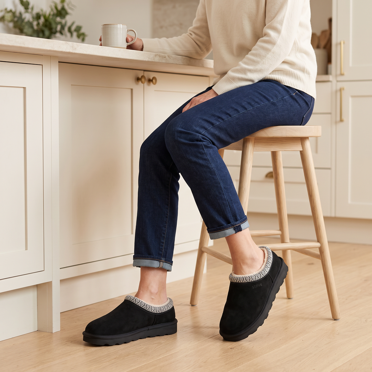 Zurich Suede Orthotic Slippers