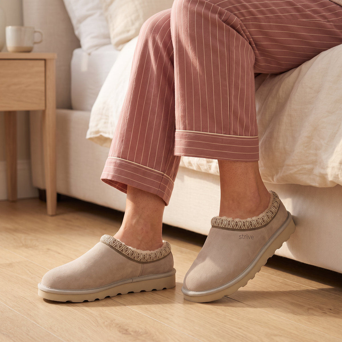 Zurich Suede Orthotic Slippers