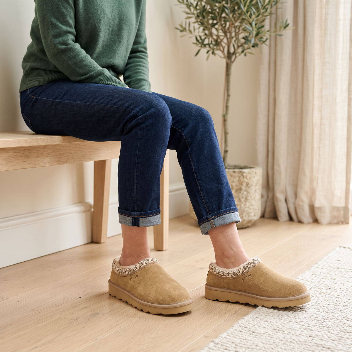 Zurich Suede Orthotic Slippers