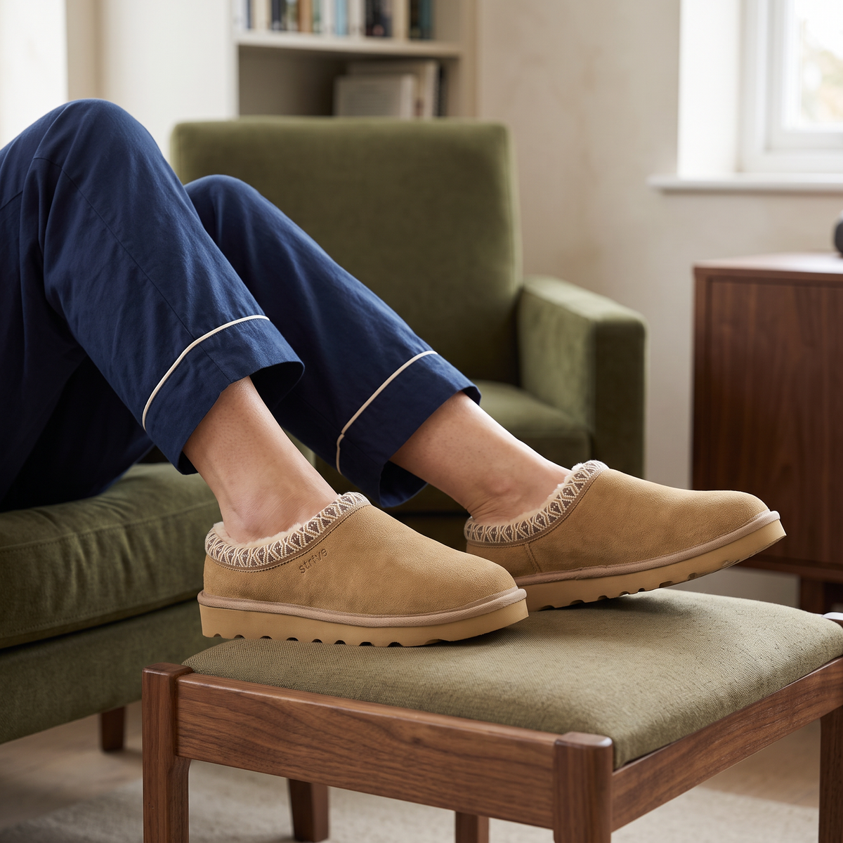 Zurich Suede Orthotic Slippers